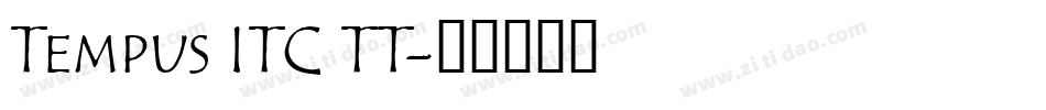 Tempus ITC TT字体转换